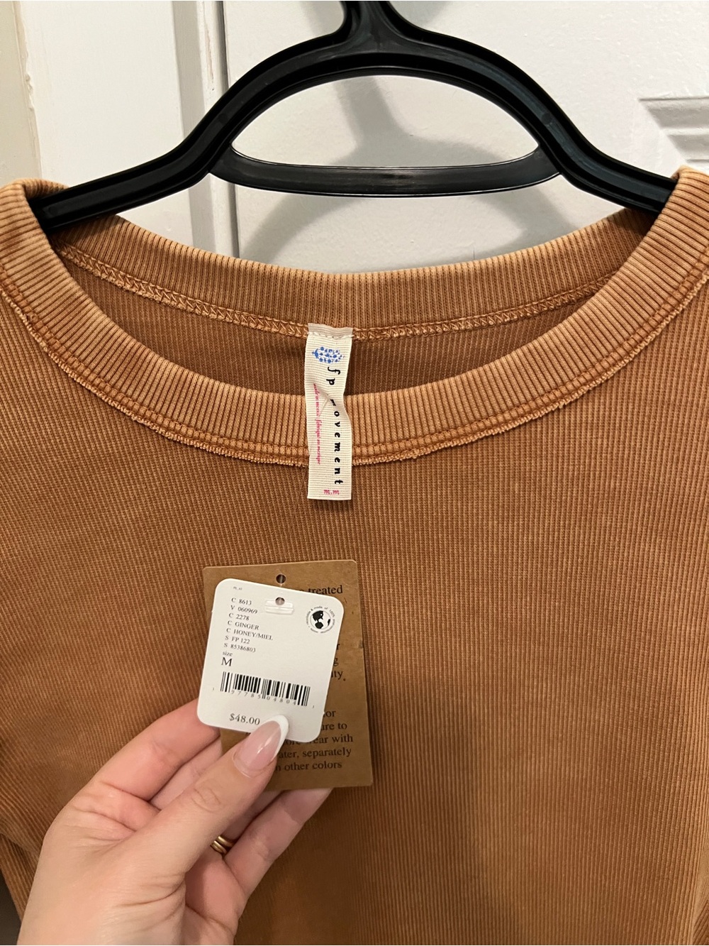 FP Movement by Free People Cropped Long-Sleeve Top — Caramel - Picture 2 of 4